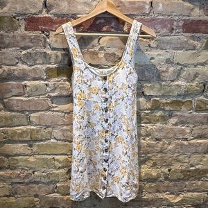 American Eagle Outfitters summer dress with Yellow Floral Print